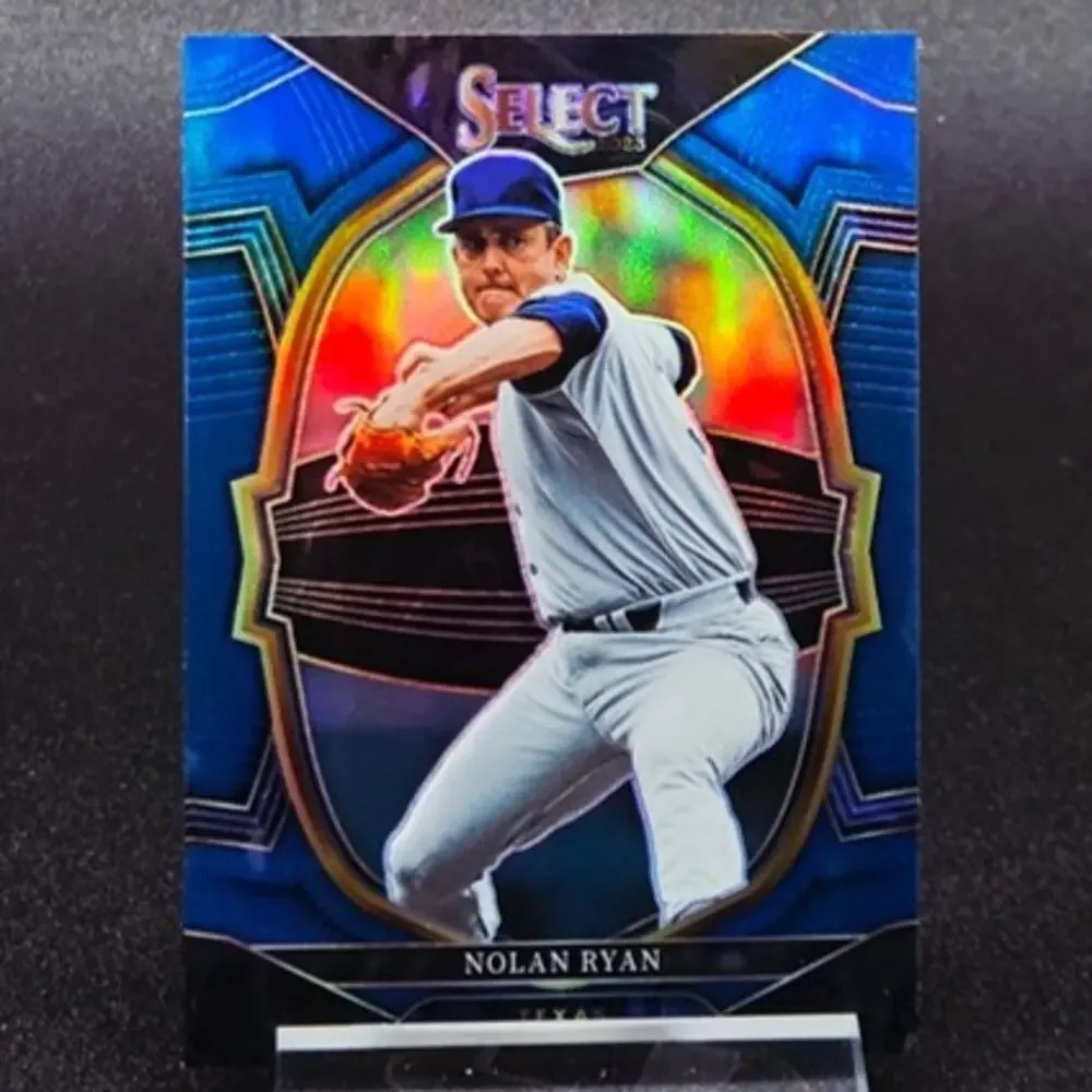 Nolan Ryan Cooperstown Rapture Select Blue Prizm Rangers Astros Hall of Fame